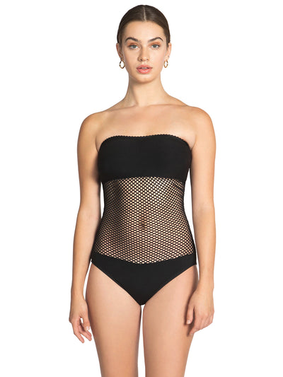 Robin Piccone: Pua Bandeau One Piece (231311-BLK)