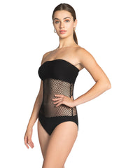 Robin Piccone: Pua Bandeau One Piece (231311-BLK)