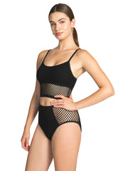 Robin Piccone: Pua Lingerie Cami-Pua Highwaist Bikini (231302-BLK-231369-BLK)
