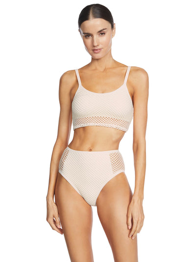 Robin Piccone: Pua Lingerie Cami-Pua Highwaist Bikini (231302-ECRU-231369-ECRU)