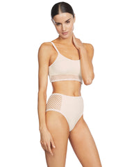 Robin Piccone: Pua Lingerie Cami-Pua Highwaist Bikini (231302-ECRU-231369-ECRU)