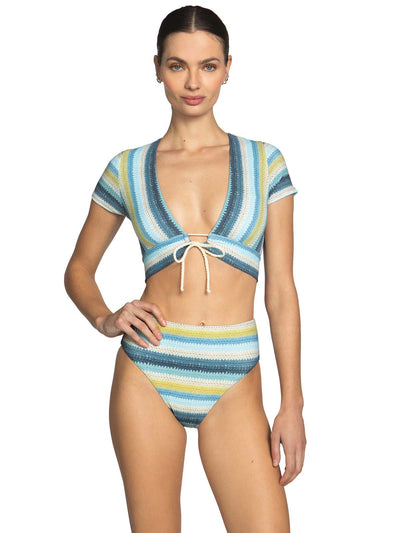 Robin Piccone: Lyra T Shirt-Lyra High Waist Bikini (241809-BH-241869-BH)