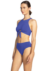 Robin Piccone: Ava X Back Halter-Ava High Waist Bikini (231707-UBE-221769-UBE)