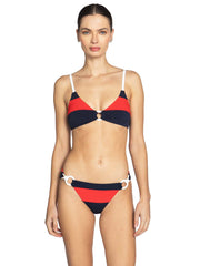 Robin Piccone: Babe Triangle-Babe Side Tie Bikini (242701-NVC-242763-NVC)