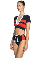 Robin Piccone: Babe T-Shirt-Babe High Waist Bikini (242709-NVC-242769-NVC)