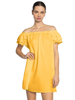 Robin Piccone: Summer Ruffle Dress (244525-YLK)