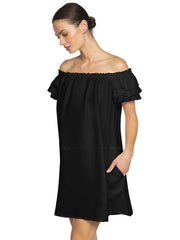 Robin Piccone: Summer Ruffle Dress (244525-BLK)