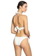 Robin Piccone: Margot Halter With Ring-Margot High Waist Bikini (243705-WHT-243769-WHT)