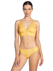 Robin Piccone: Amy Halter-Amy Tab Side Bikini (230805-YLK-230865-YLK)