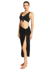 Robin Piccone: Ava Modal Long Pareo (222532-BLK)