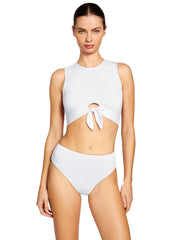 Robin Piccone: Ava Tank-Ava High Waist Bikini (251725-WHT-221769-WHT)