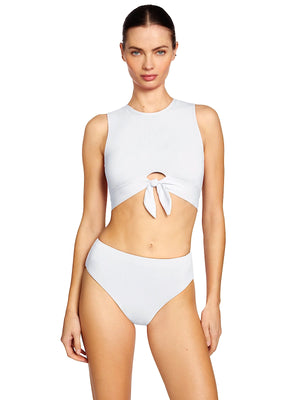 Robin Piccone: Ava Tank-Ava High Waist Bikini (251725-WHT-221769-WHT)