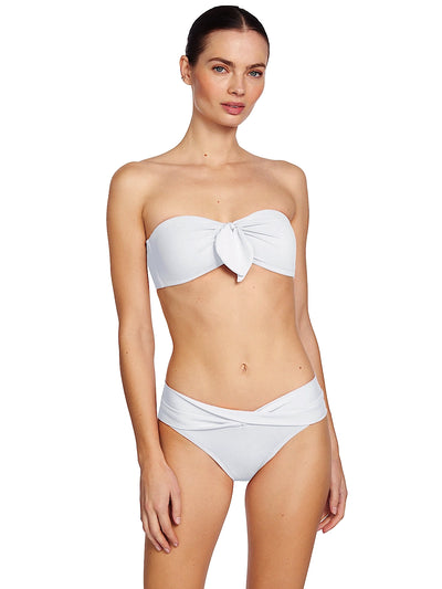 Robin Piccone: Ava Bandeau-Ava Twist Bikini (251708-WHT-221766-WHT)