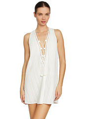 Robin Piccone: Michel Laceup Tunic (252118-WHT)