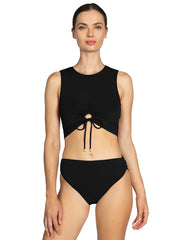 Robin Piccone: Aubrey Tank-Aubrey High Waist Bikini (221723-BLK-241767-BLK)