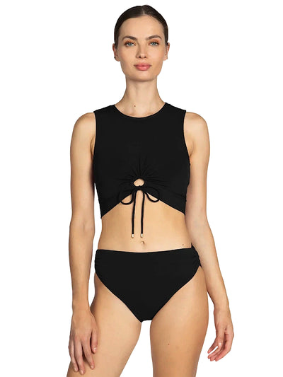 Robin Piccone: Aubrey Tank-Aubrey High Waist Bikini (221723-BLK-241767-BLK)
