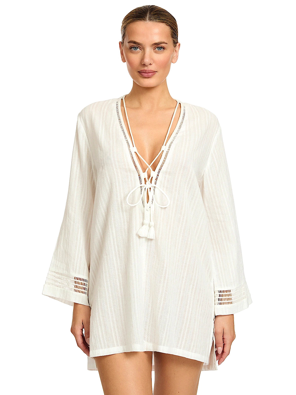 Robin Piccone: Marina Lace Up Tunic