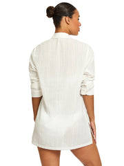 Robin Piccone: Marina Long Sleeve Shirt (262032-WHT)