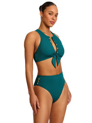 Robin Piccone: Amy Tank Bra-Amy High Waist Bikini (250807-CRL-220869-CRL)