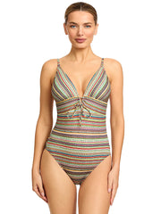 Robin Piccone: Willow Keyhole One-Piece (260913-RML)