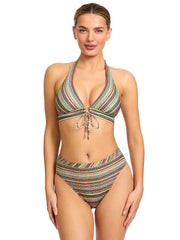 Robin Piccone: Willow Halter-Willow High Waist Bikini (260905-RML-260969-RML)