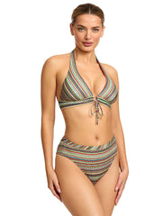 Robin Piccone: Willow Halter-Willow High Waist Bikini (260905-RML-260969-RML)