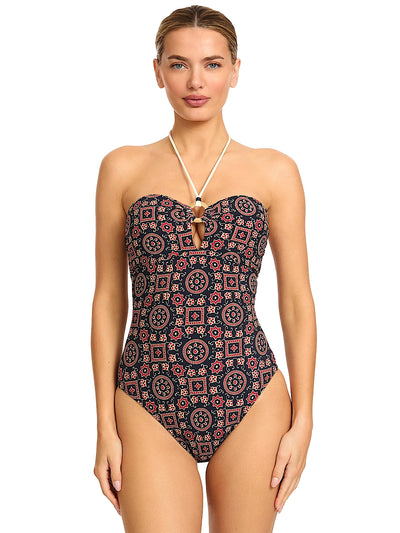Robin Piccone: Maggy Bandeau One-Piece (260411-MUL)