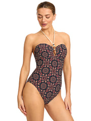 Robin Piccone: Maggy Bandeau One-Piece (260411-MUL)