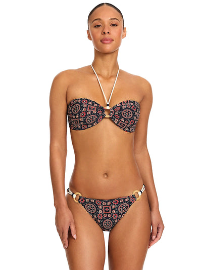 Robin Piccone: Maggy Bandeau Bra-Maggy Ring Side Bikini (260408-MUL-260463-MUL)