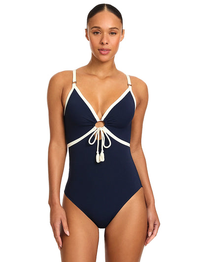 Robin Piccone: Tierna Keyhole One-Piece (254713-NAC)
