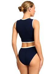 Robin Piccone: Tierna T-Shirt-Tiera High Waist Bikini (254725-NAC-254769-NAC)