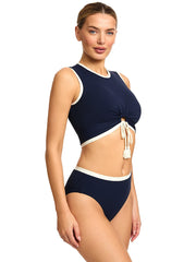 Robin Piccone: Tierna T-Shirt-Tiera High Waist Bikini (254725-NAC-254769-NAC)