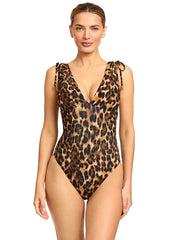 Robin Piccone: Olivia V Plunge One-Piece (260720-MUL)
