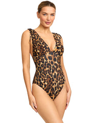 Robin Piccone: Olivia V Plunge One-Piece (260720-MUL)