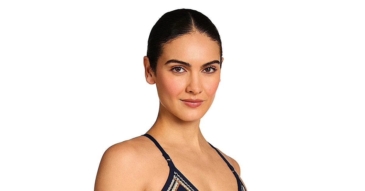 Robin Piccone: Nova Triangle Lace-Up Back One-Piece | Swimwear World