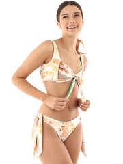 Smeralda: Terra Assu Bandeau-Terra Lenno Adjustable Bikini (STW101-MTCL-SBW101-MTCL)