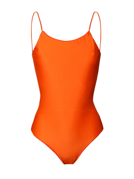 Maillot de bain Fille Medalist corail/orange