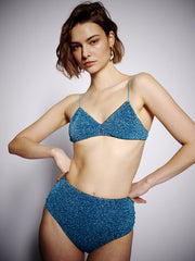 Oseree: Lumiere Bra-Lumiere High-Waisted (LMS803T-OCBL-LMS803B-OCBL)