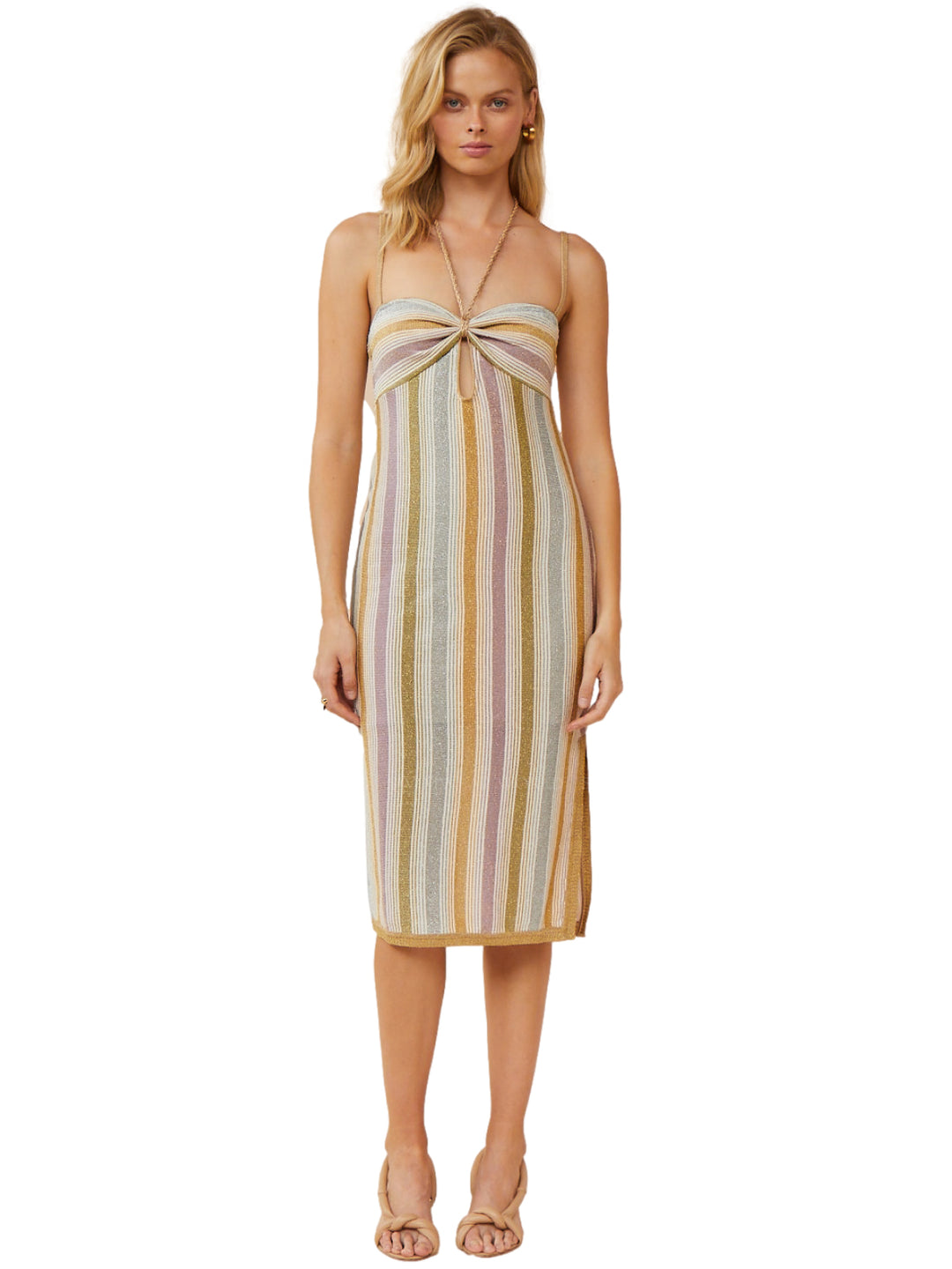 Suboo: Luella Keyhole Front Midi Dress (SB2195SS22) Swimwear World Suboo: Luella Keyhole Front Midi Dress (SB2195SS22) Swimwear World