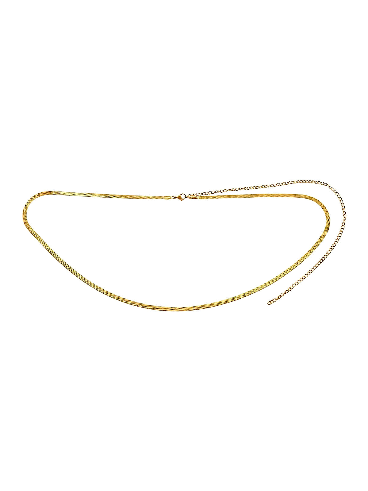 Ellie Vail: Nic Herringbone Waist Chain (340-GLD)