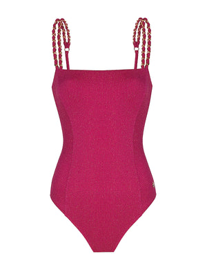 Anais Margaux: Patrice Rib Glitter One-Piece (PATRPNK)