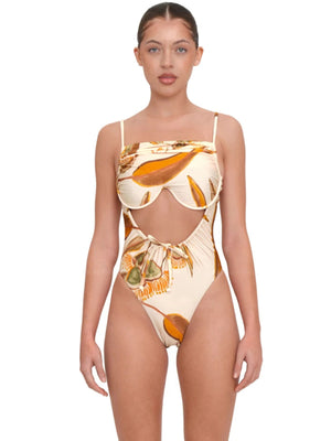 Andrea Iyamah: Tiaca One Piece Swimsuit (S2202B-LEAF)