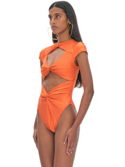 Andrea Iyamah: Aluna One Piece Swimsuit (S2213B-ORG)