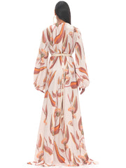Andrea Iyamah: Neema Robe (RS22CU3A-LEAF)