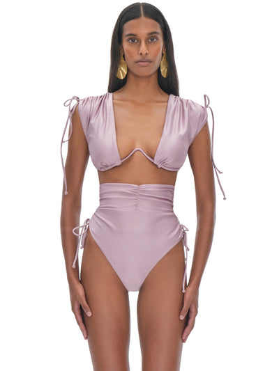 Andrea Iyamah: Menasa High Rise Bikini (S2203C-T-PLLC-S2203C-B-PLLC)