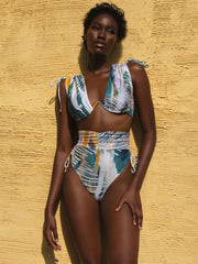 Andrea Iyamah: Menasa High Rise Bikini (S2203A-T-BARK-S2203A-B-BARK)