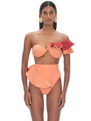 Andrea Iyamah: Kiara High Rise Bikini (S2206B-T-PCH-S2206B-B-PCH)