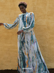 Andrea Iyamah: Sade Cover Up Dress (RS22CU1B-BARK)