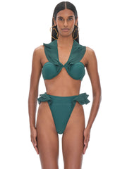 Andrea Iyamah: Salama High Rise Bikini (S2214B-T-GRN-S2214B-B-GRN)