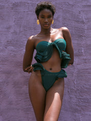 Andrea Iyamah: Salama High Rise Bikini (S2214B-T-GRN-S2214B-B-GRN)